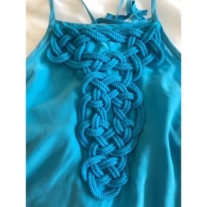 Trina Turk Silk Rope Top